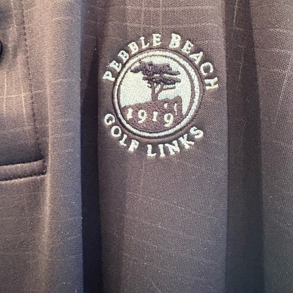 Pebble Beach Charcoal Polo Shirt - Picture 2 of 6